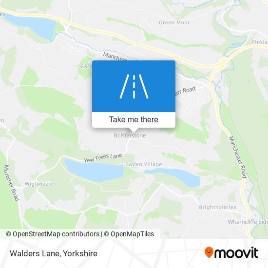 Walders Lane map