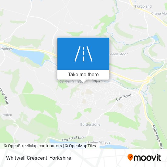 Whitwell Crescent map