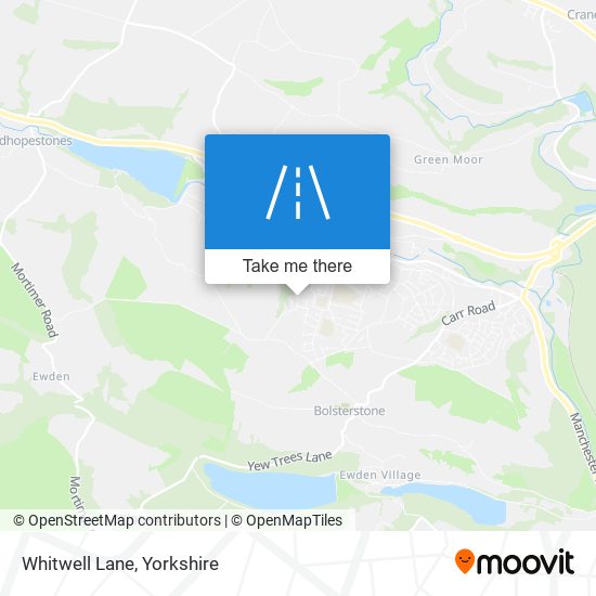 Whitwell Lane map