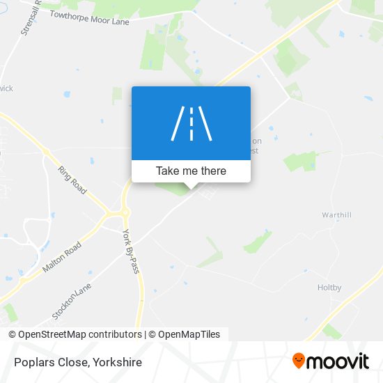 Poplars Close map