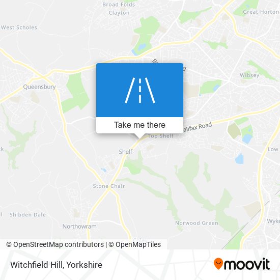 Witchfield Hill map