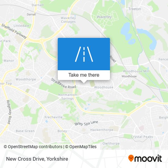 New Cross Drive map