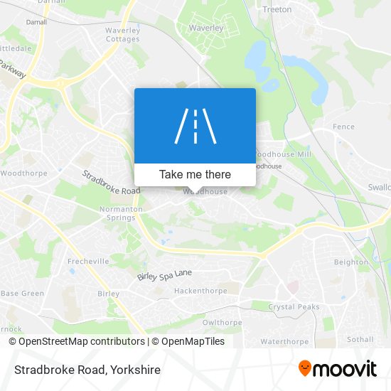 Stradbroke Road map