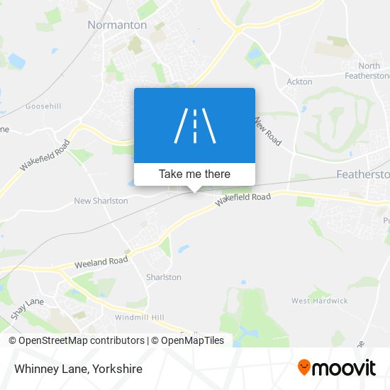 Whinney Lane map