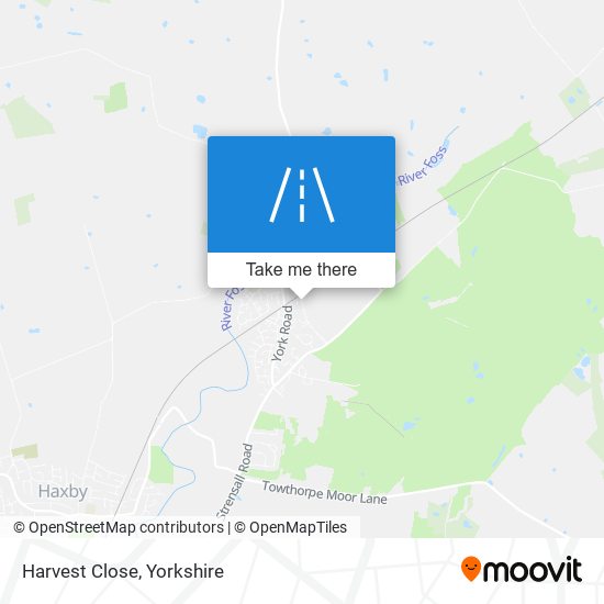 Harvest Close map