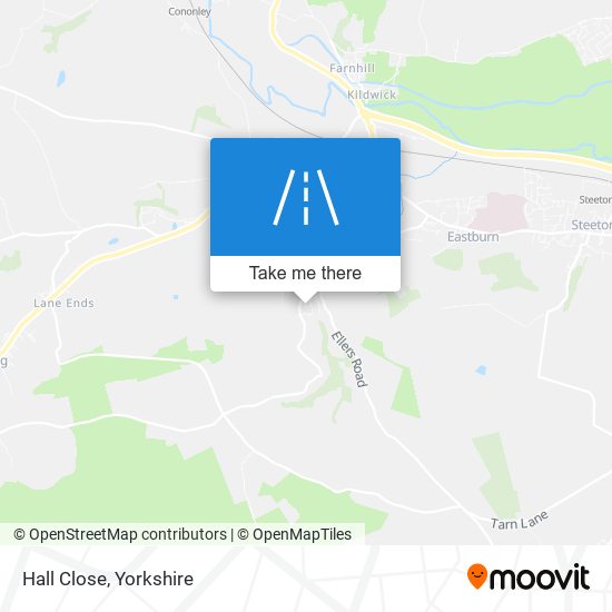 Hall Close map