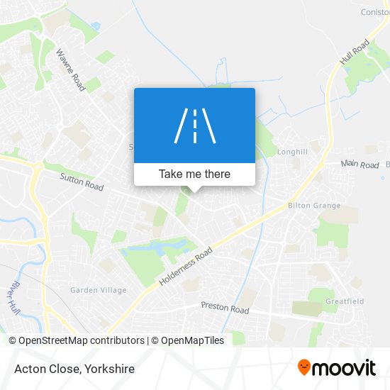 Acton Close map