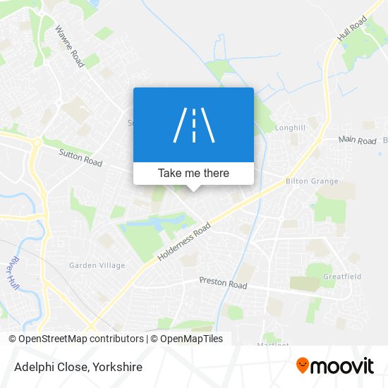 Adelphi Close map