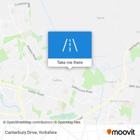 Canterbury Drive map