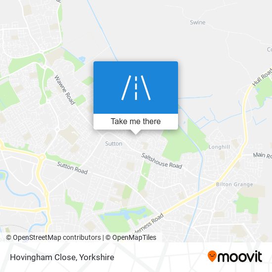 Hovingham Close map