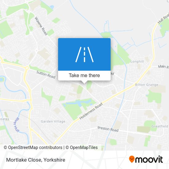 Mortlake Close map