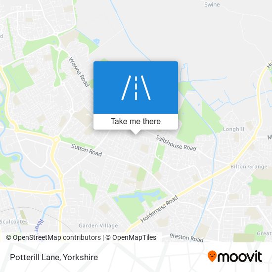 Potterill Lane map