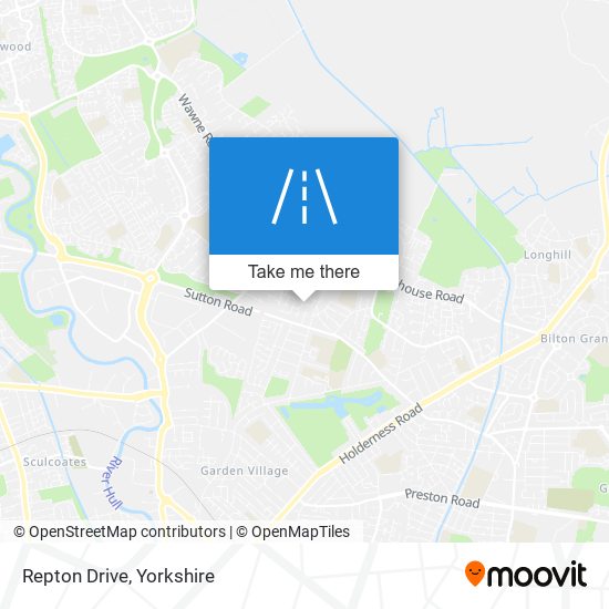Repton Drive map
