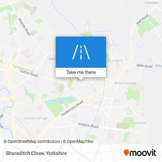 Shoreditch Close map