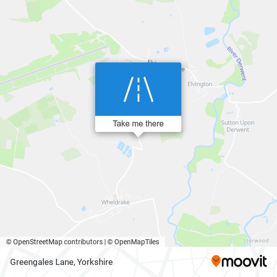 Greengales Lane map