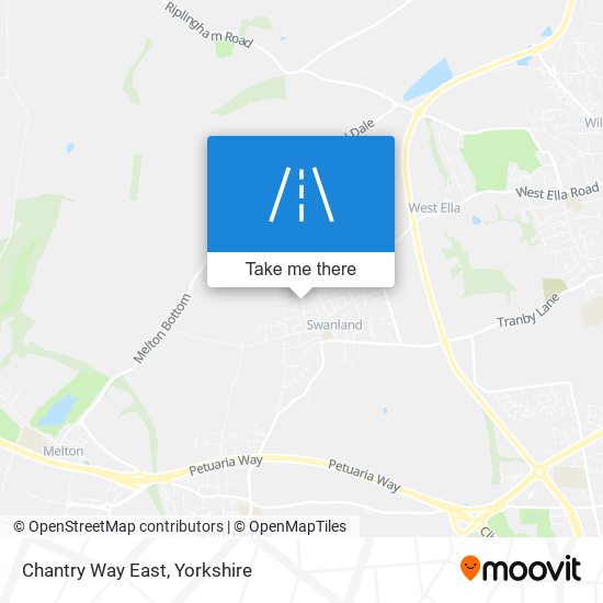 Chantry Way East map