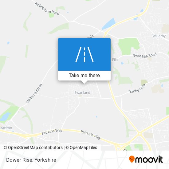 Dower Rise map