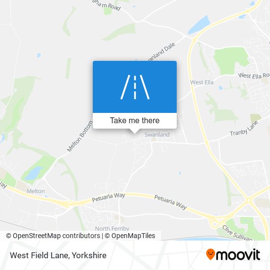 West Field Lane map