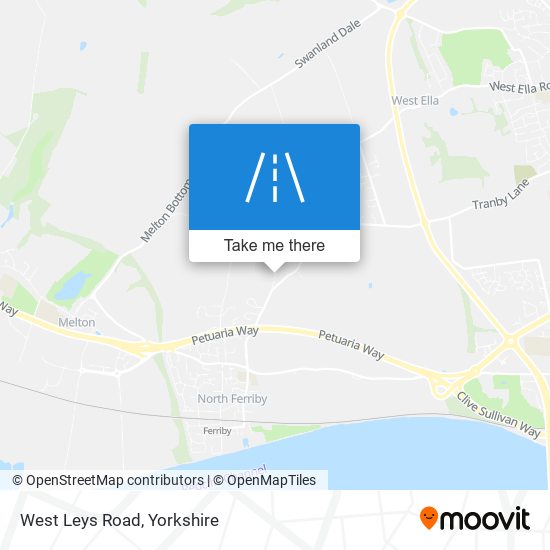 West Leys Road map