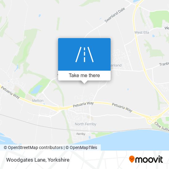 Woodgates Lane map