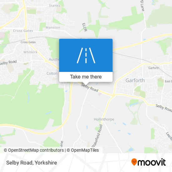 Selby Road map