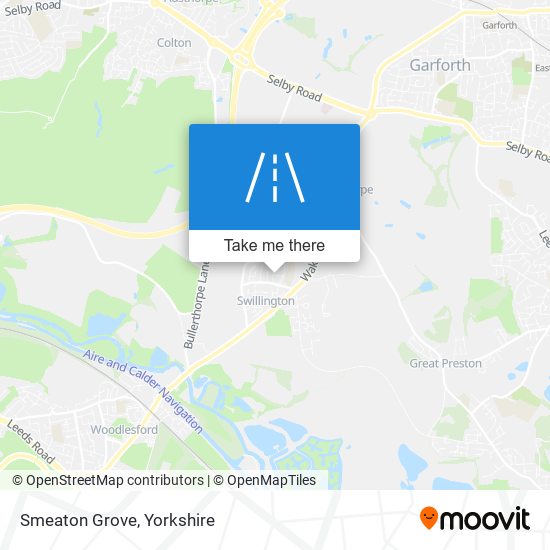Smeaton Grove map