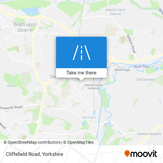Cliffefield Road map