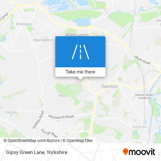 Gipsy Green Lane map