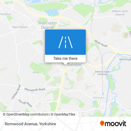 Romwood Avenue map