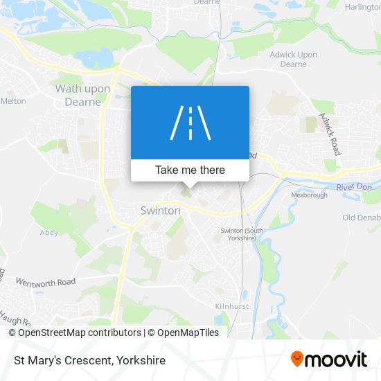 St Mary's Crescent map