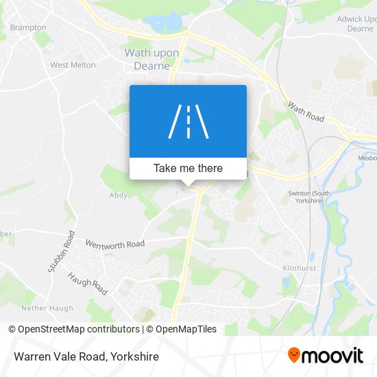 Warren Vale Road map