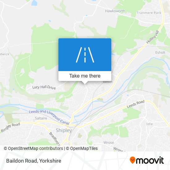 Baildon Road map