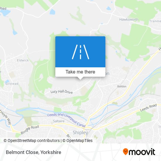 Belmont Close map