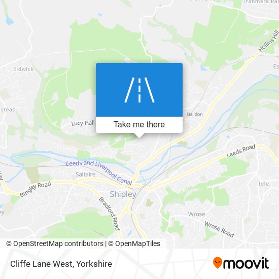 Cliffe Lane West map