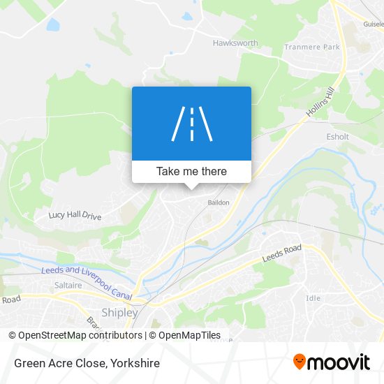 Green Acre Close map