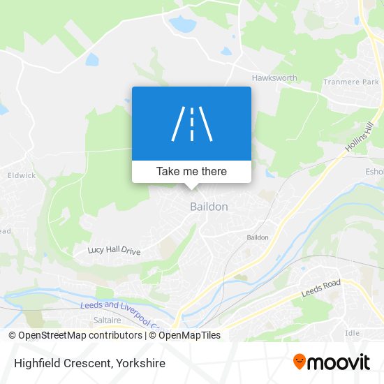 Highfield Crescent map