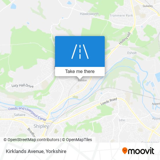 Kirklands Avenue map