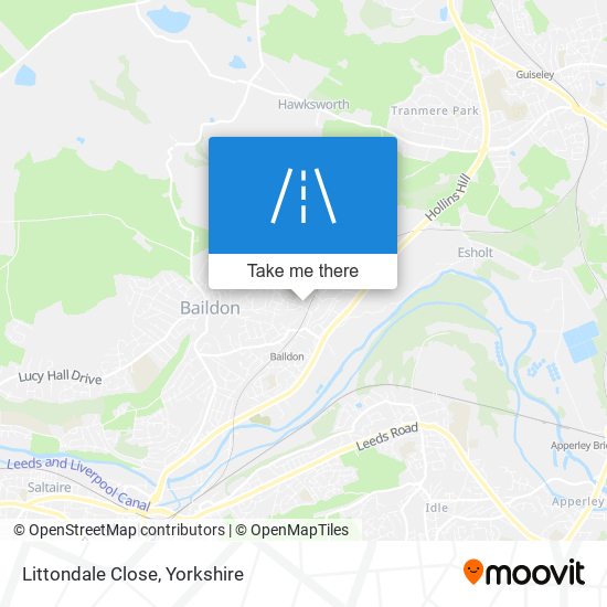Littondale Close map