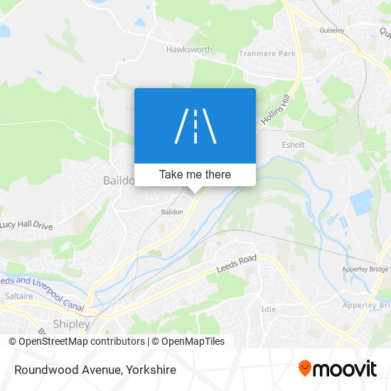 Roundwood Avenue map