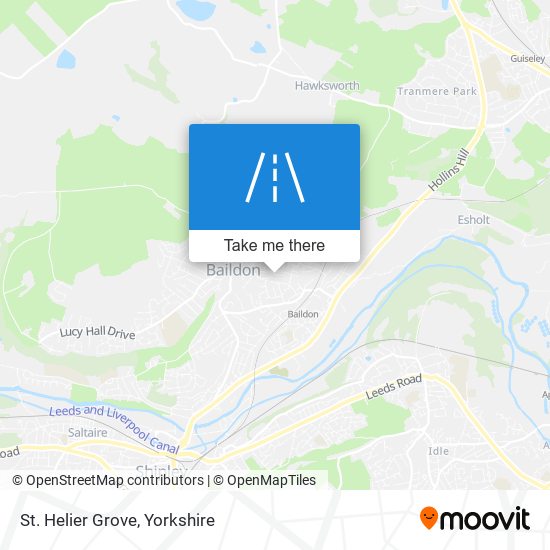 St. Helier Grove map