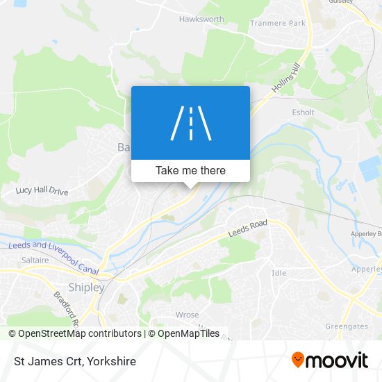 St James Crt map