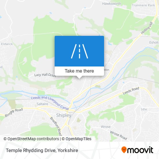 Temple Rhydding Drive map