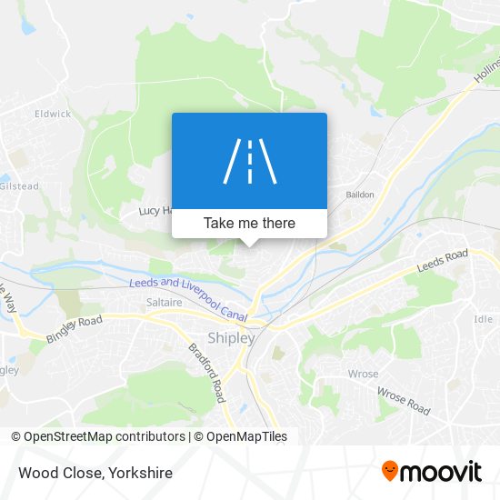 Wood Close map