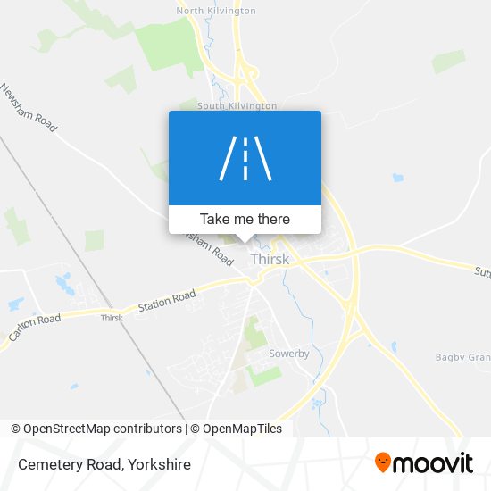 Cemetery Road map