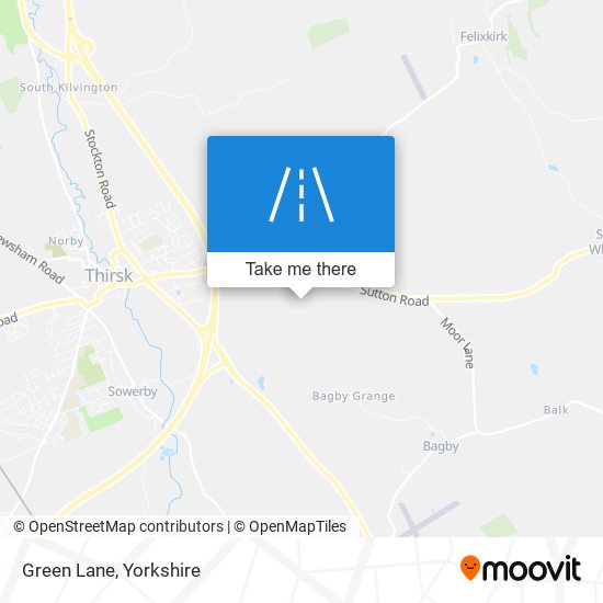 Green Lane map
