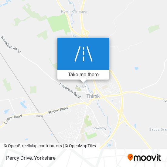 Percy Drive map
