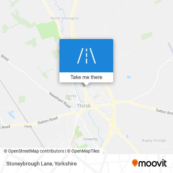 Stoneybrough Lane map