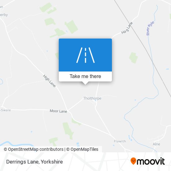 Derrings Lane map