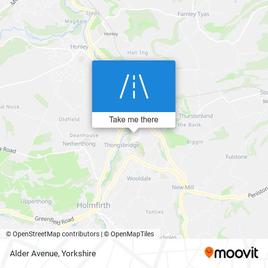 Alder Avenue map