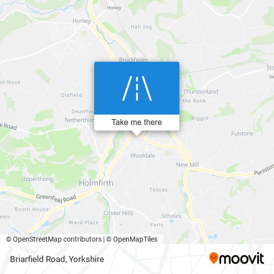 Briarfield Road map